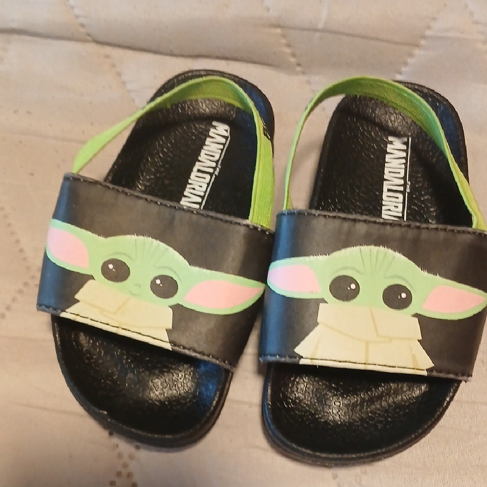 Kids Sandals - Black and Green